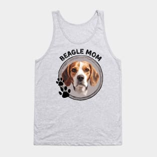 Beagle Dog Mom Dog Breed Portrait Tank Top